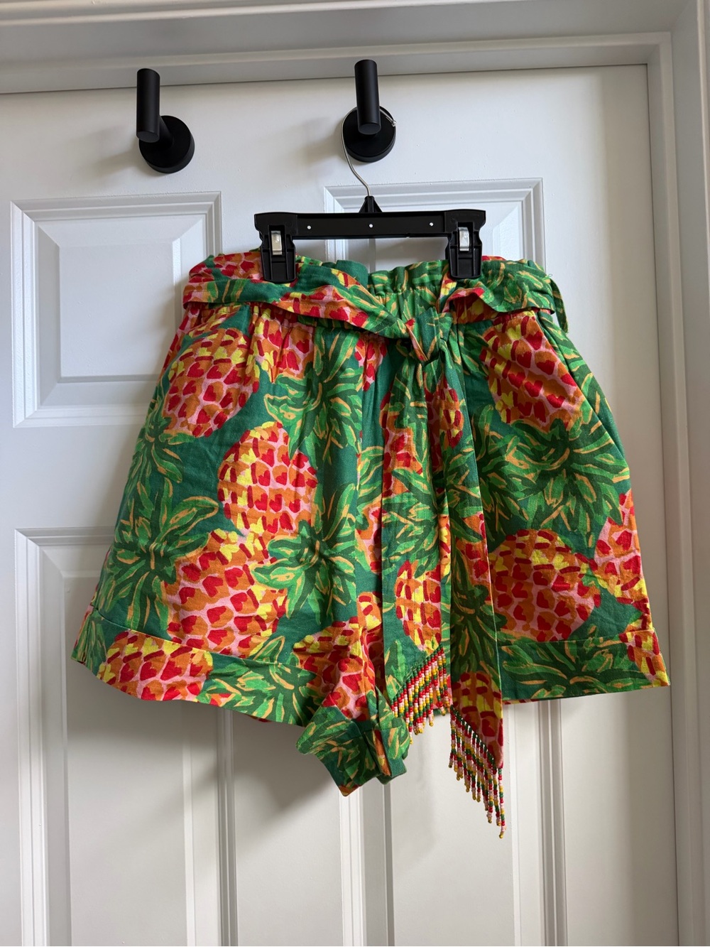 Farm Rio Pineapple Galore Paper Bag Shorts
